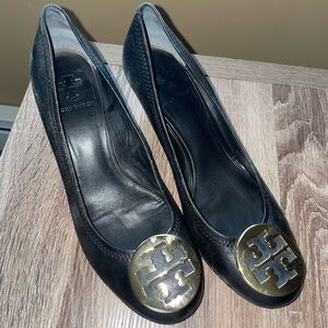 Tory Burch Leather Wedges
